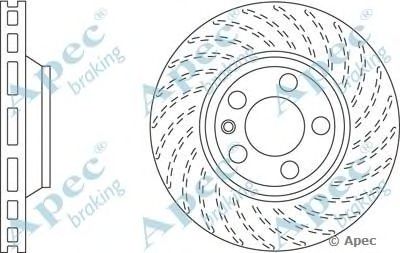 APEC BRAKING dsk2311 -  Тормозной диск